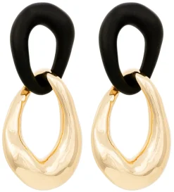 Orecchini a perno - Black Statement