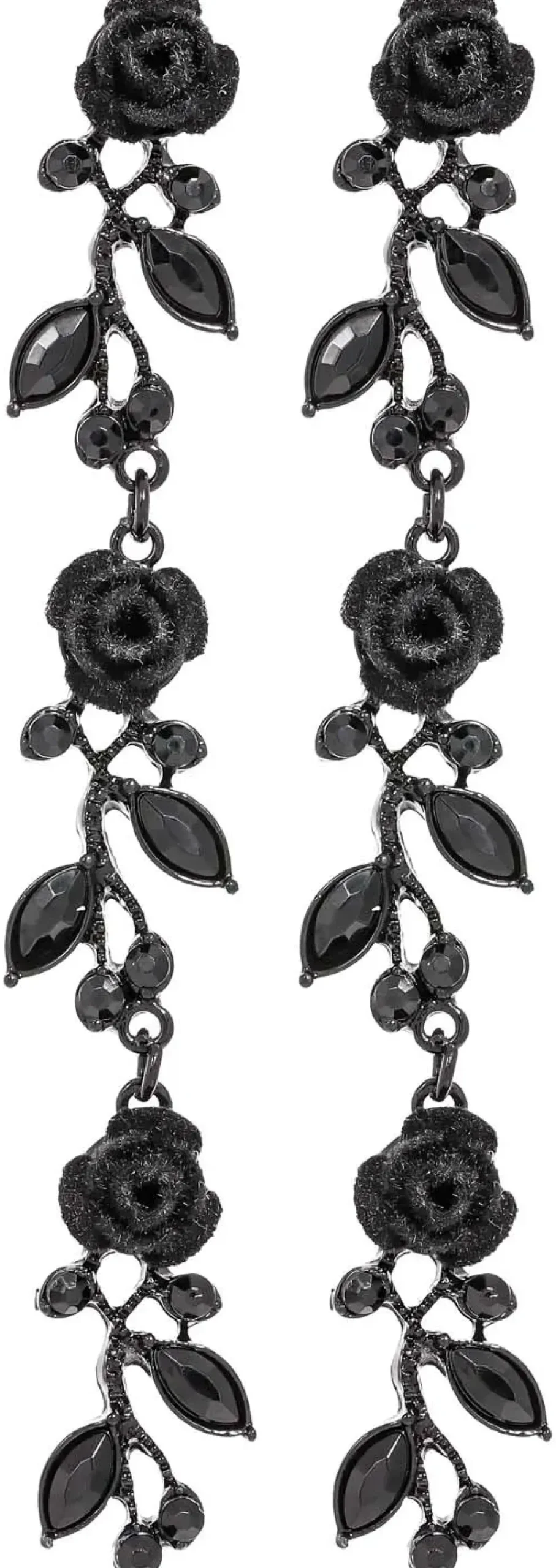Orecchini a perno - Black Rose