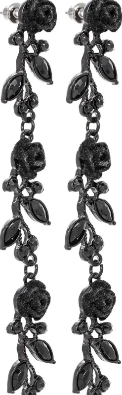 Orecchini a perno - Black Rose