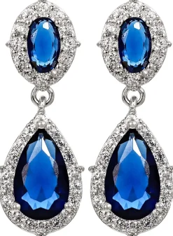Orecchini a perno - Blue Brilliance