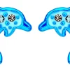 Orecchini a perno - Blue Fin