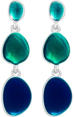 Orecchini a perno - Blue Forms