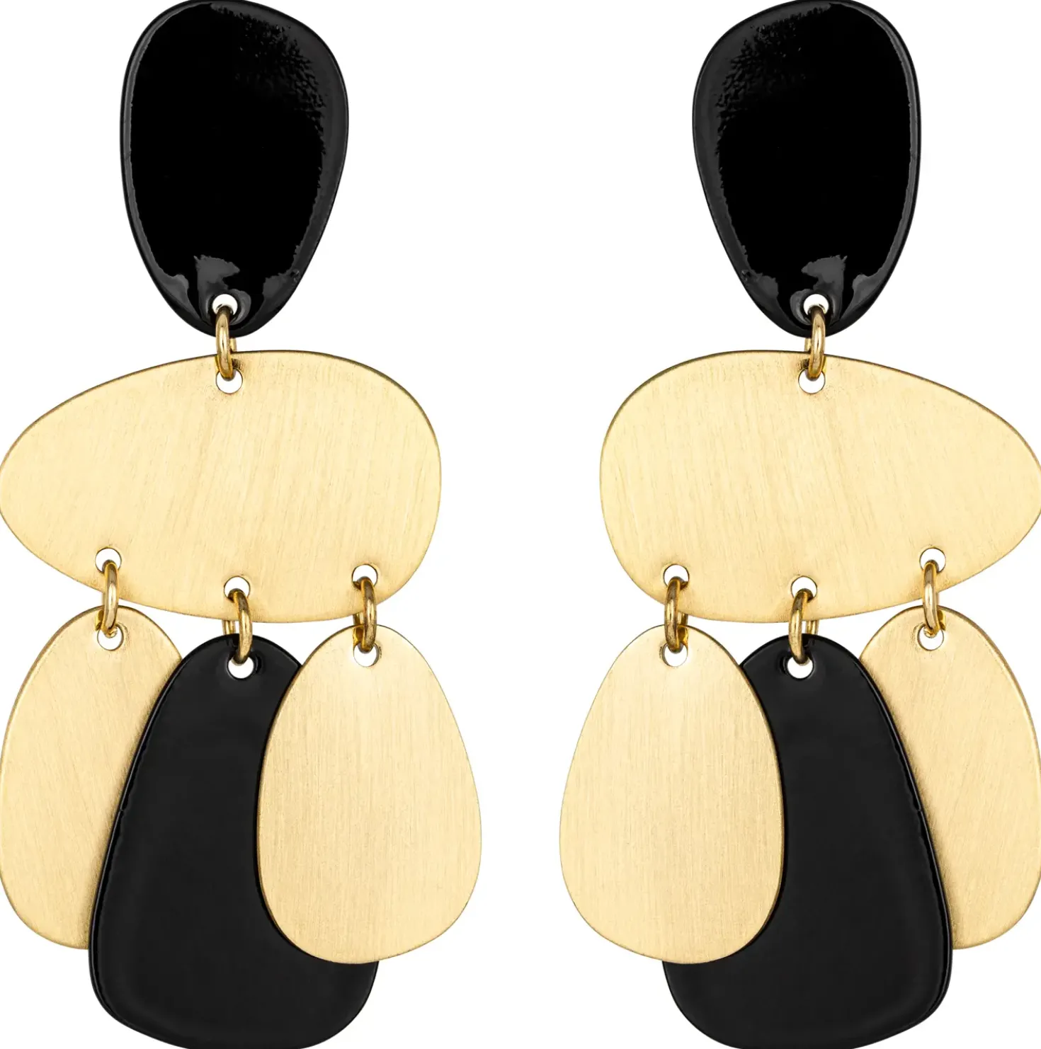 Orecchini a perno - Bold Black