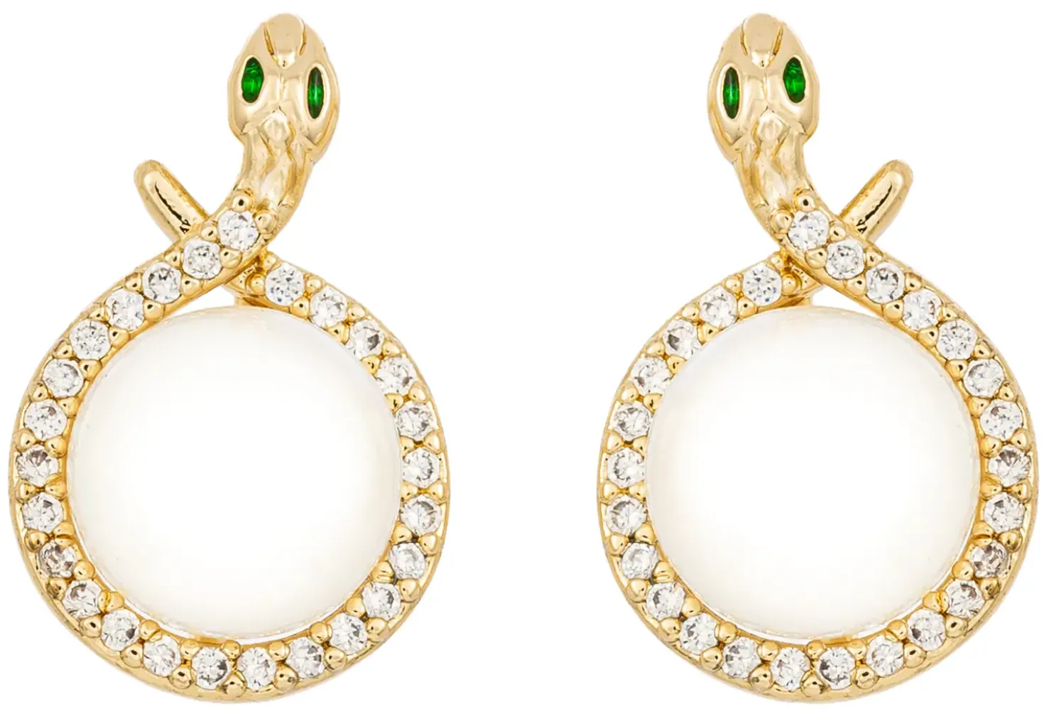 Orecchini a perno - Brass Shine