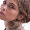 Orecchini a perno - Brushed Gold