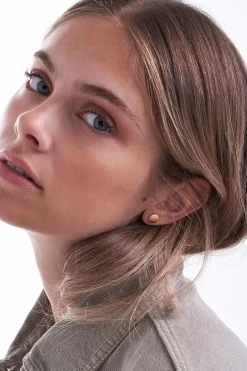 Orecchini a perno - Brushed Gold