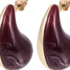 Orecchini a perno - Burgundy Dream