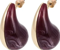 Orecchini a perno - Burgundy Dream