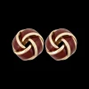 Orecchini a perno - Burgundy Knot