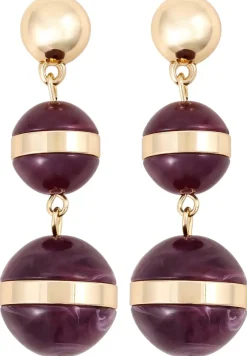 Orecchini a perno - Burgundy Balls