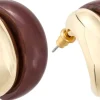 Orecchini a perno - Burgundy Shine