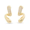 Orecchini a perno - Curved Sparkle