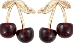 Orecchini a perno - Dark Cherry