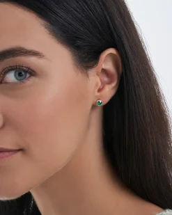 Orecchini a perno - Elegant Emerald