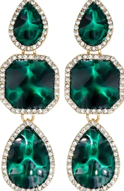 Orecchini a perno - Emerald Gleam