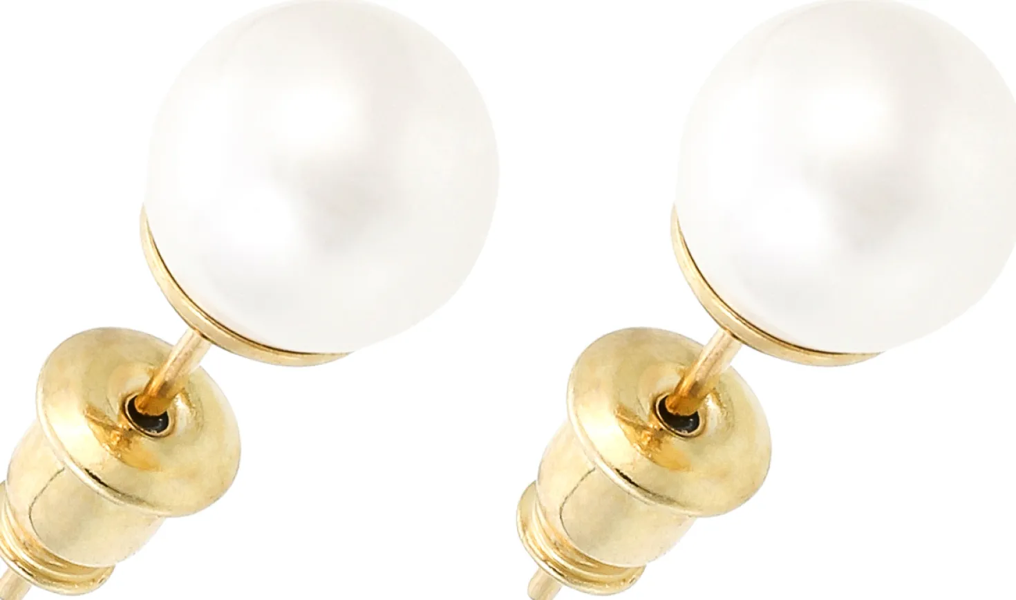 Orecchini a perno - Fancy White