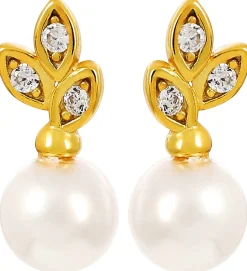 Orecchini a perno - Floral Pearls