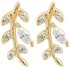 Orecchini a perno - Gold Leaf
