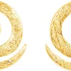 Orecchini a perno - Gold Spiral