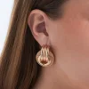 Orecchini a perno - Golden Mesh