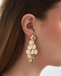 Orecchini a perno - Golden Marquise