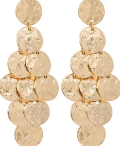 Orecchini a perno - Golden Marquise