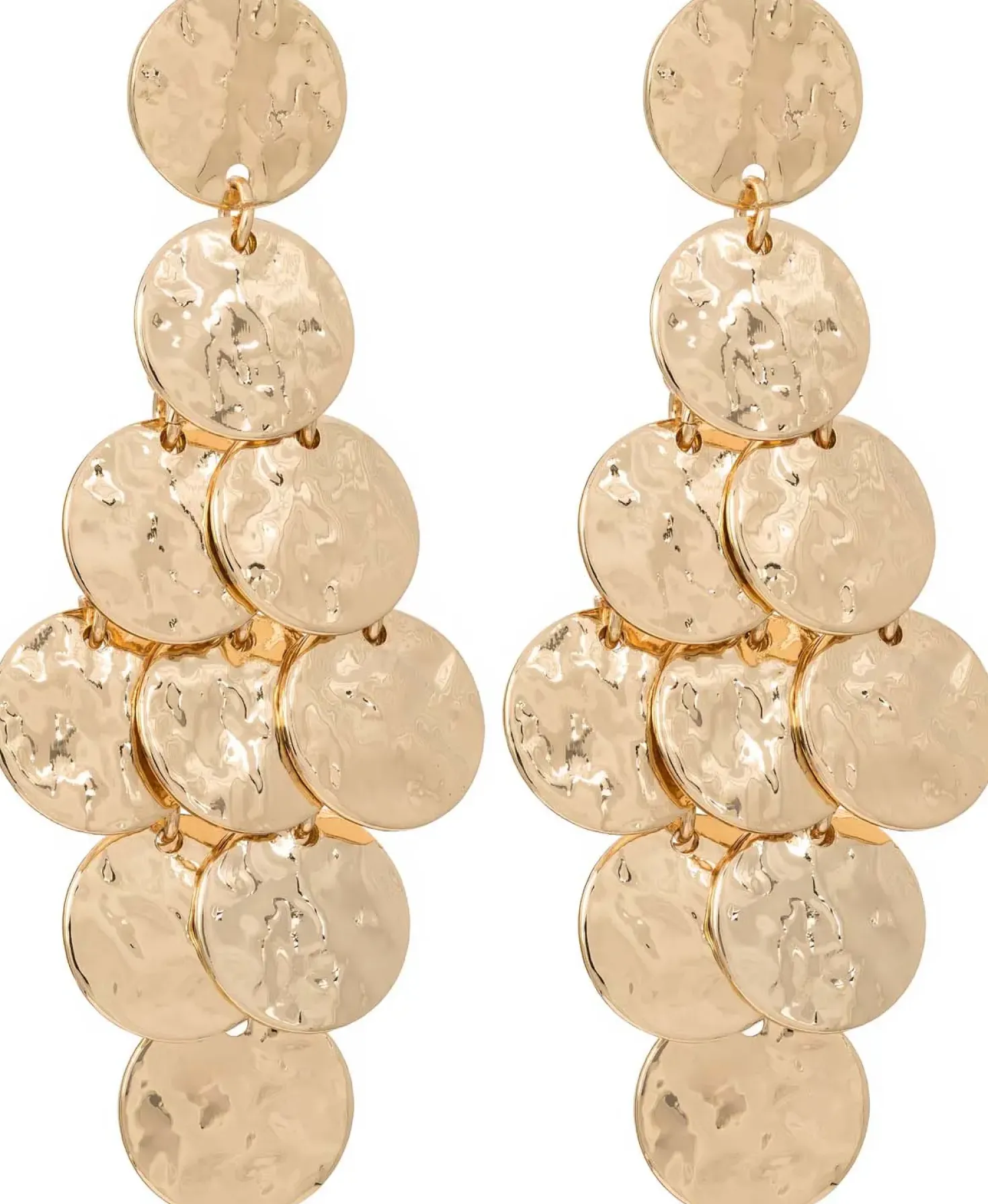 Orecchini a perno - Golden Marquise