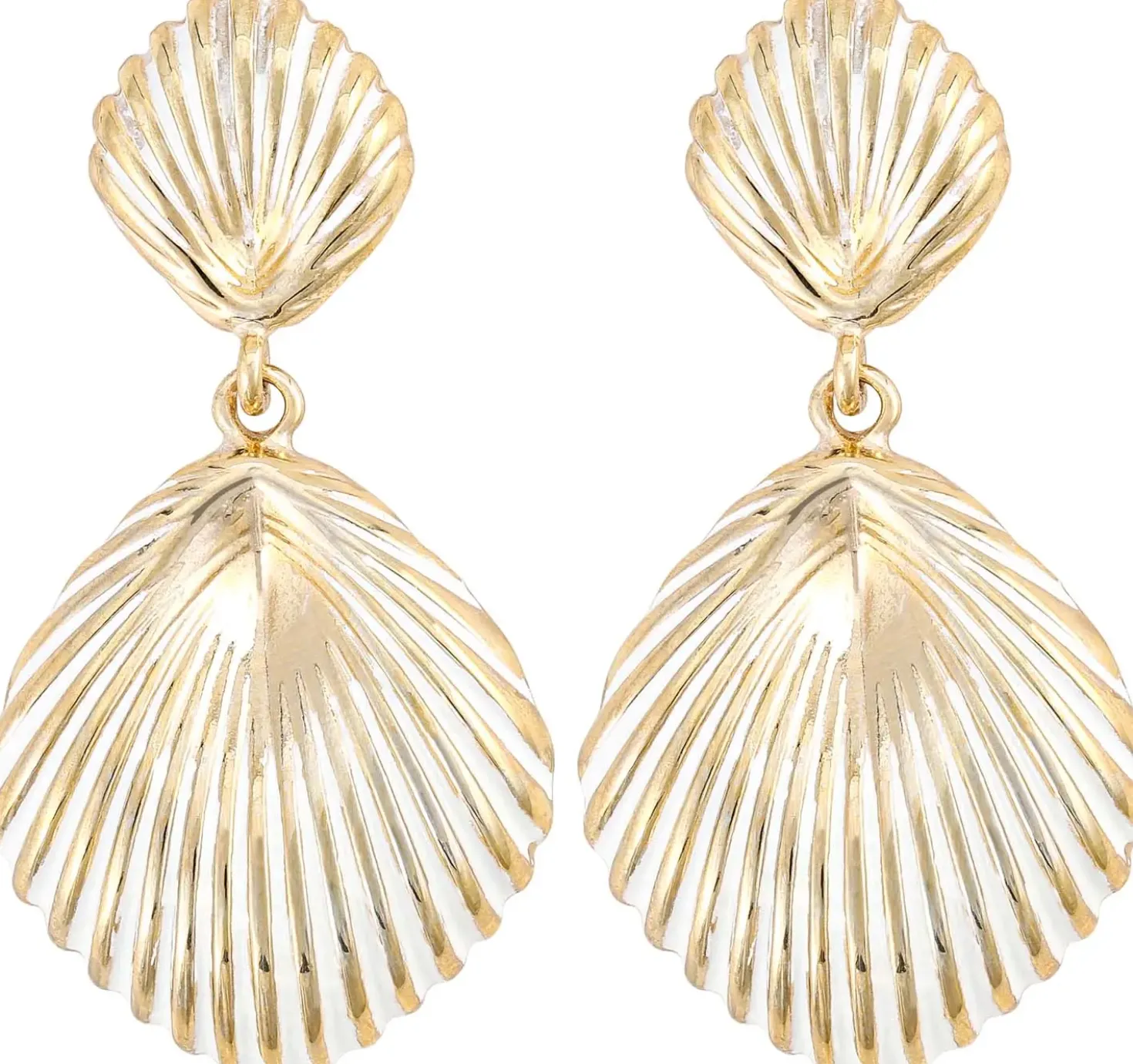 Orecchini a perno - Golden Shoreline