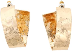 Orecchini a perno - Golden Swirl