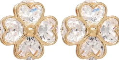 Orecchini a perno - Golden Shamrock