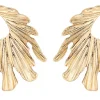 Orecchini a perno - Golden Feather