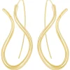 Orecchini a perno - Golden Flow