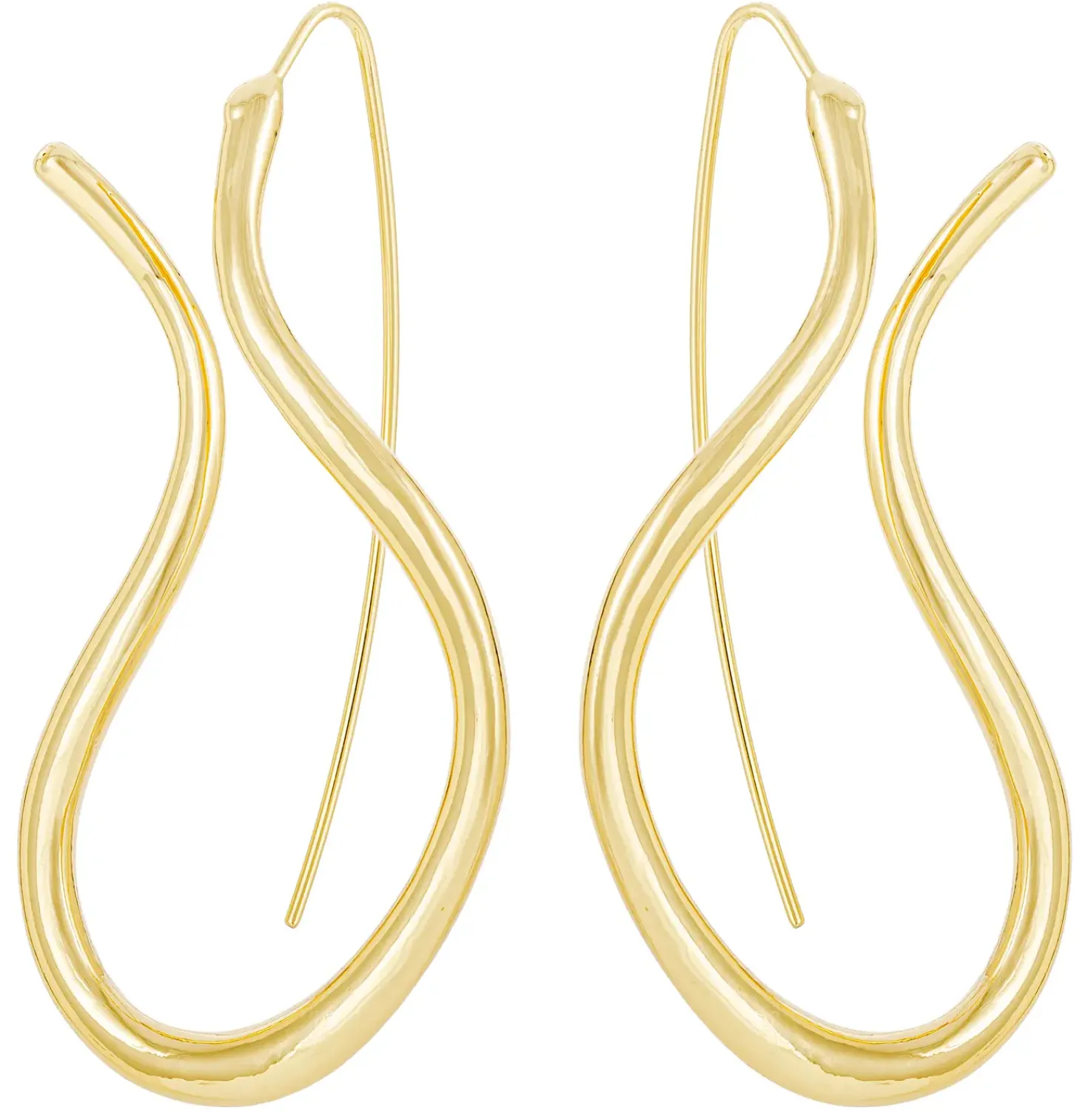 Orecchini a perno - Golden Flow