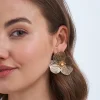 Orecchini a perno - Golden Petal