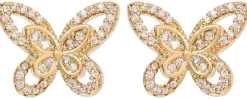 Orecchini a perno - Golden Flutter