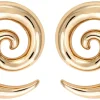 Orecchini a perno - Golden Spirals