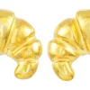 Orecchini a perno - Golden Croissant