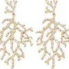 Orecchini a perno - Golden Coral