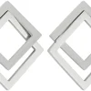 Orecchini a perno - Graphic Silver