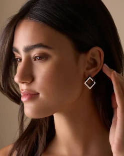 Orecchini a perno - Graphic Silver