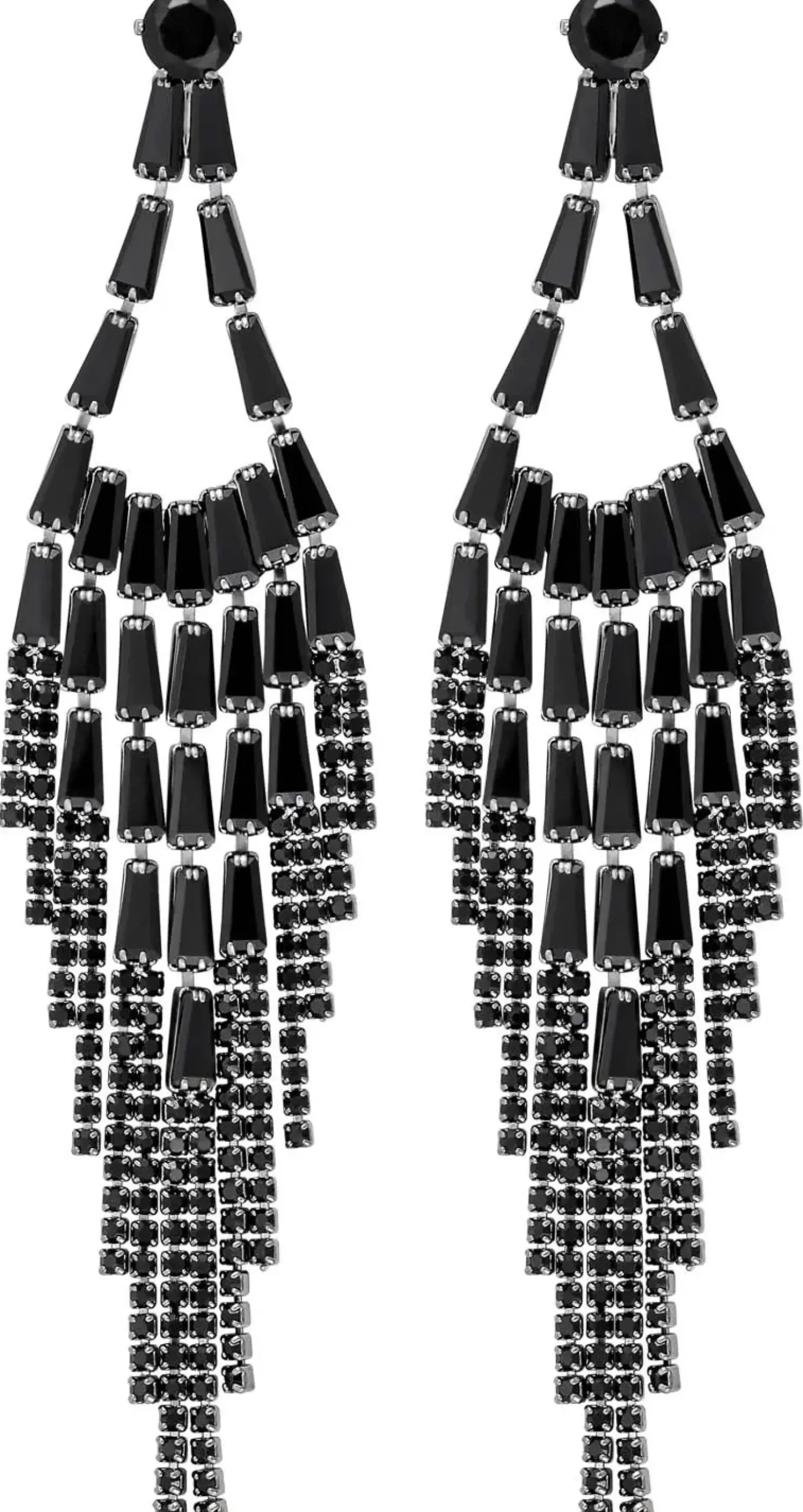 Orecchini a perno - Grey Sparkle