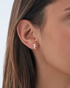 Orecchini a perno - Iced Pearl