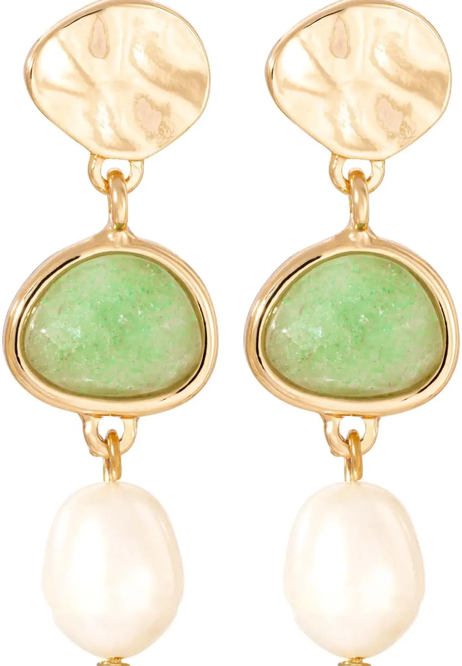 Orecchini a perno - Pastel Aventurine