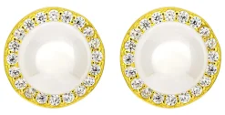 Orecchini a perno - Pearl Halo