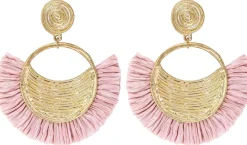 Orecchini a perno - Pink Fan