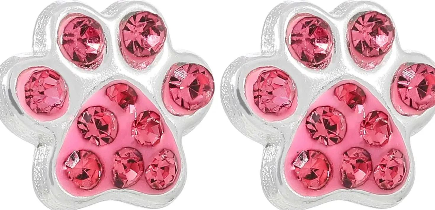 Orecchini a perno - Pink Paws