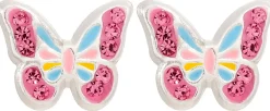 Orecchini a perno - Pink Wings