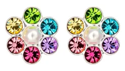Orecchini a perno - Rainbow Blossom