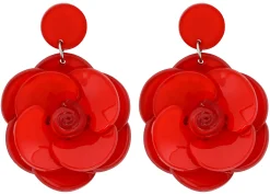Orecchini a perno - Red Flowers
