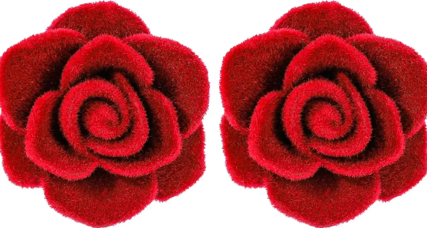 Orecchini a perno - Red Rose